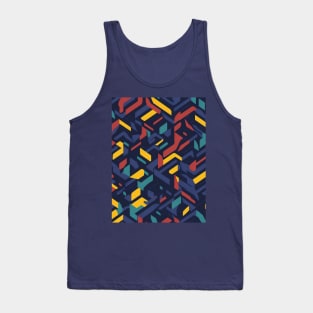 Colorful Geometric Pattern Tank Top